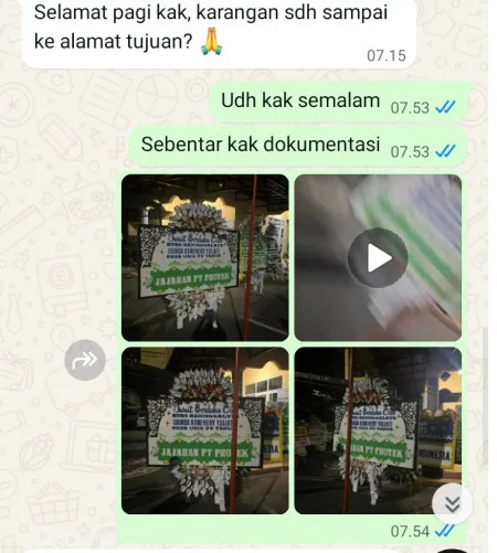 Pengiriman Papan Bunga Selamat Mekarjaya Compreng